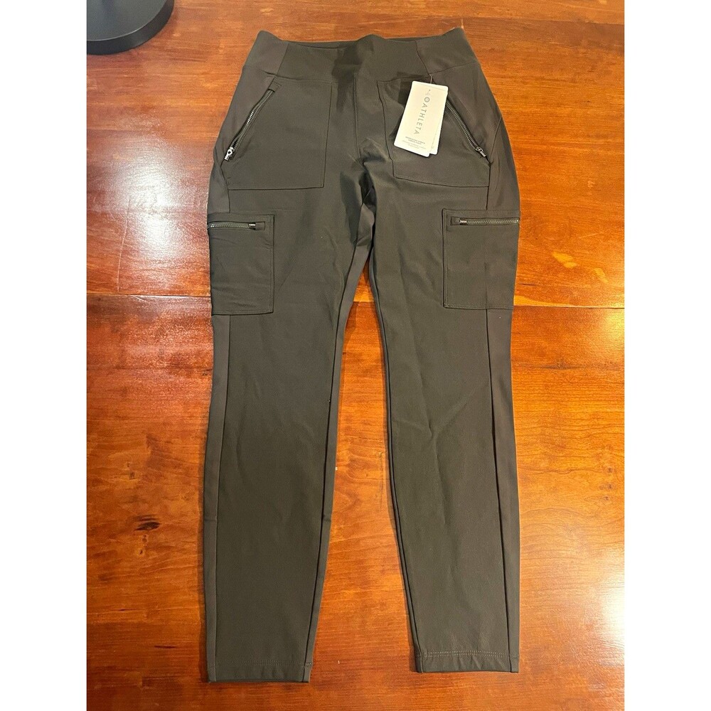 NWT Athleta Headlands Hybrid Cargo Tight Women’s Green Leggings 10 Hiking